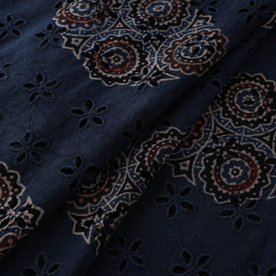 Ajrakh Hand Block Print Natural Dyed Cotton Hakoba Fabric 28