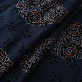 Ajrakh Hand Block Print Natural Dyed Cotton Hakoba Fabric 28