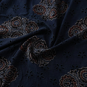Ajrakh Hand Block Print Natural Dyed Cotton Hakoba Fabric 28