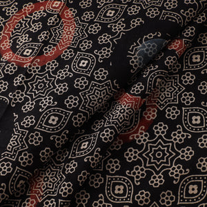Ajrakh Hand Block Print Natural Dyed Cotton Fabric 74