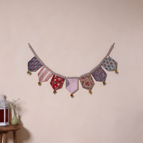 Multicolor - decorative handmade fabric toran 36