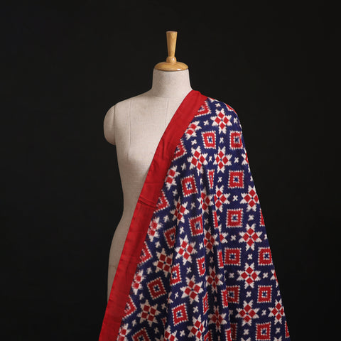 Telia Rumal Pure Handwoven Cotton Pochampally Double Ikat Fabric 14