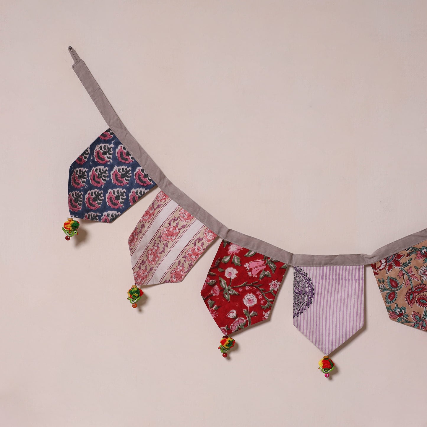 Multicolor - decorative handmade fabric toran 36