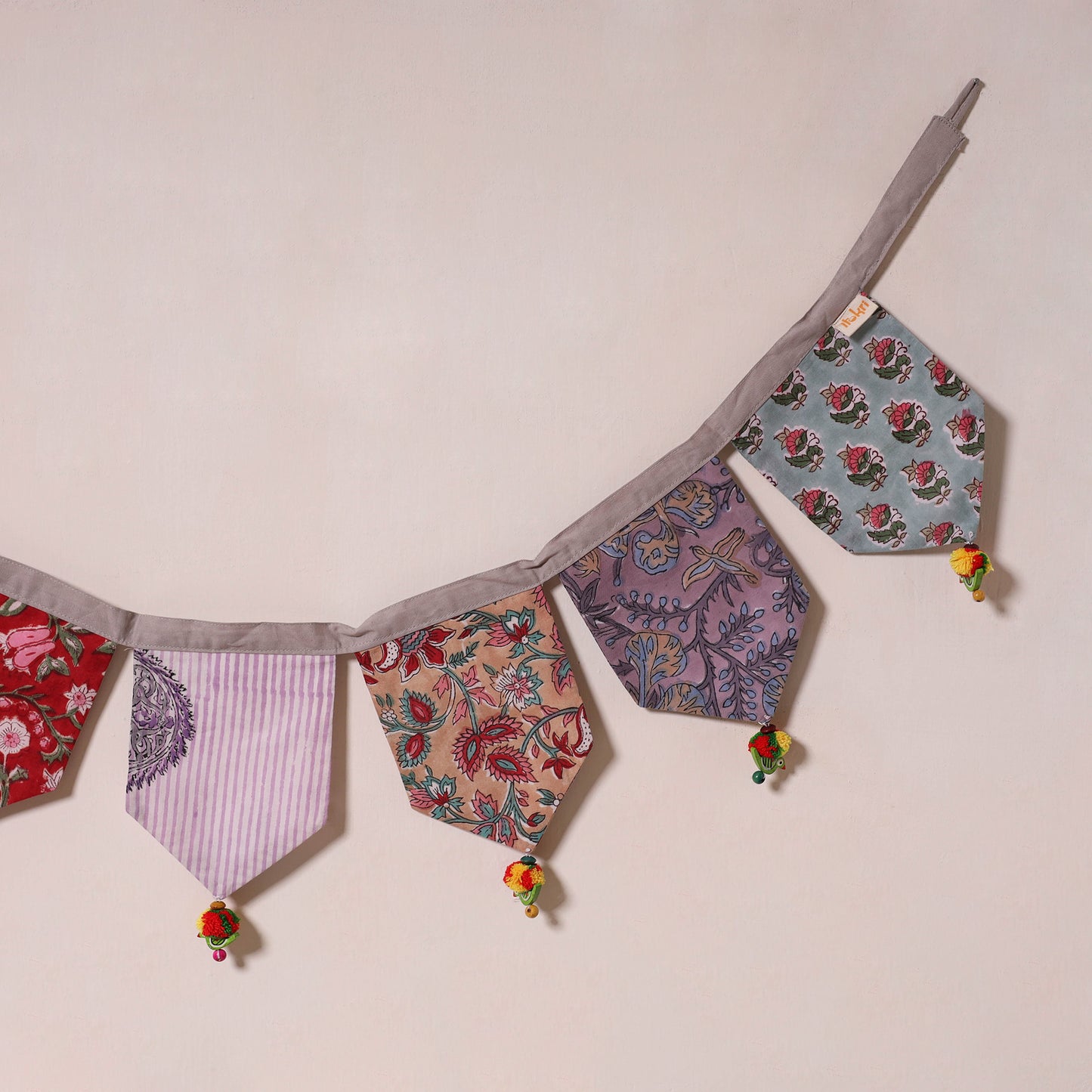 Multicolor - decorative handmade fabric toran 36