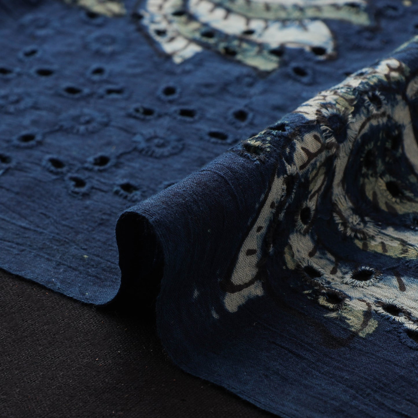 Ajrakh Hand Block Print Natural Dyed Cotton Hakoba Fabric 32