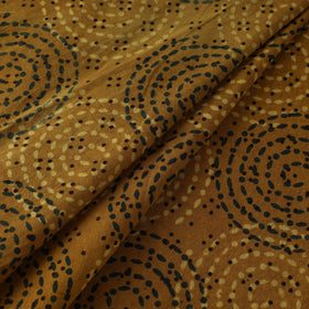 Yellow - Ajrakh Hand Block Print Natural Dyed Cotton Fabric 30