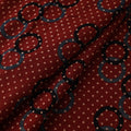 Red - Ajrakh Hand Block Print Natural Dyed Cotton Fabric 28