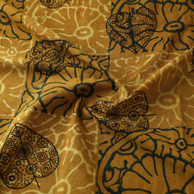Yellow - Ajrakh Hand Block Print Natural Dyed Cotton Fabric 29