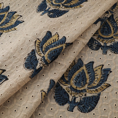 Ajrakh Hand Block Print Natural Dyed Cotton Hakoba Fabric 36