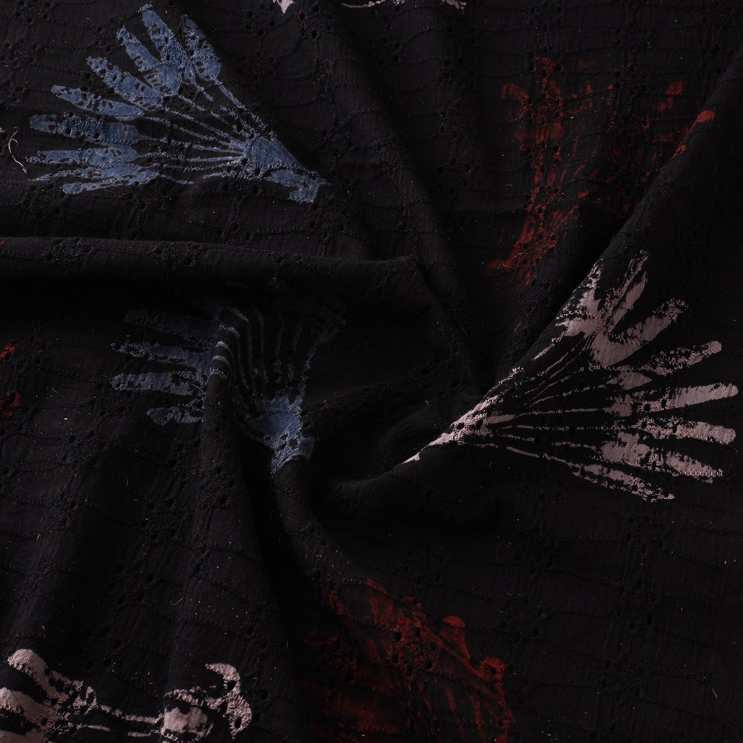 Hakoba Hand Block Ajrakh Print Natural Dyed Cotton Fabric 58