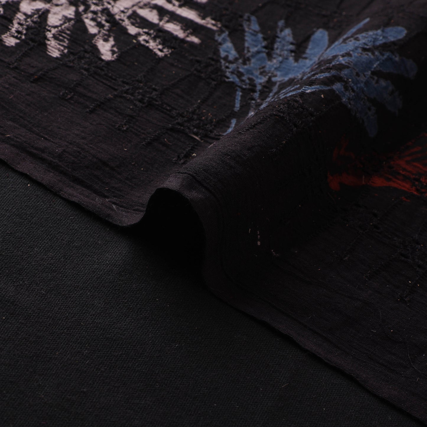 Hakoba Hand Block Ajrakh Print Natural Dyed Cotton Fabric 58