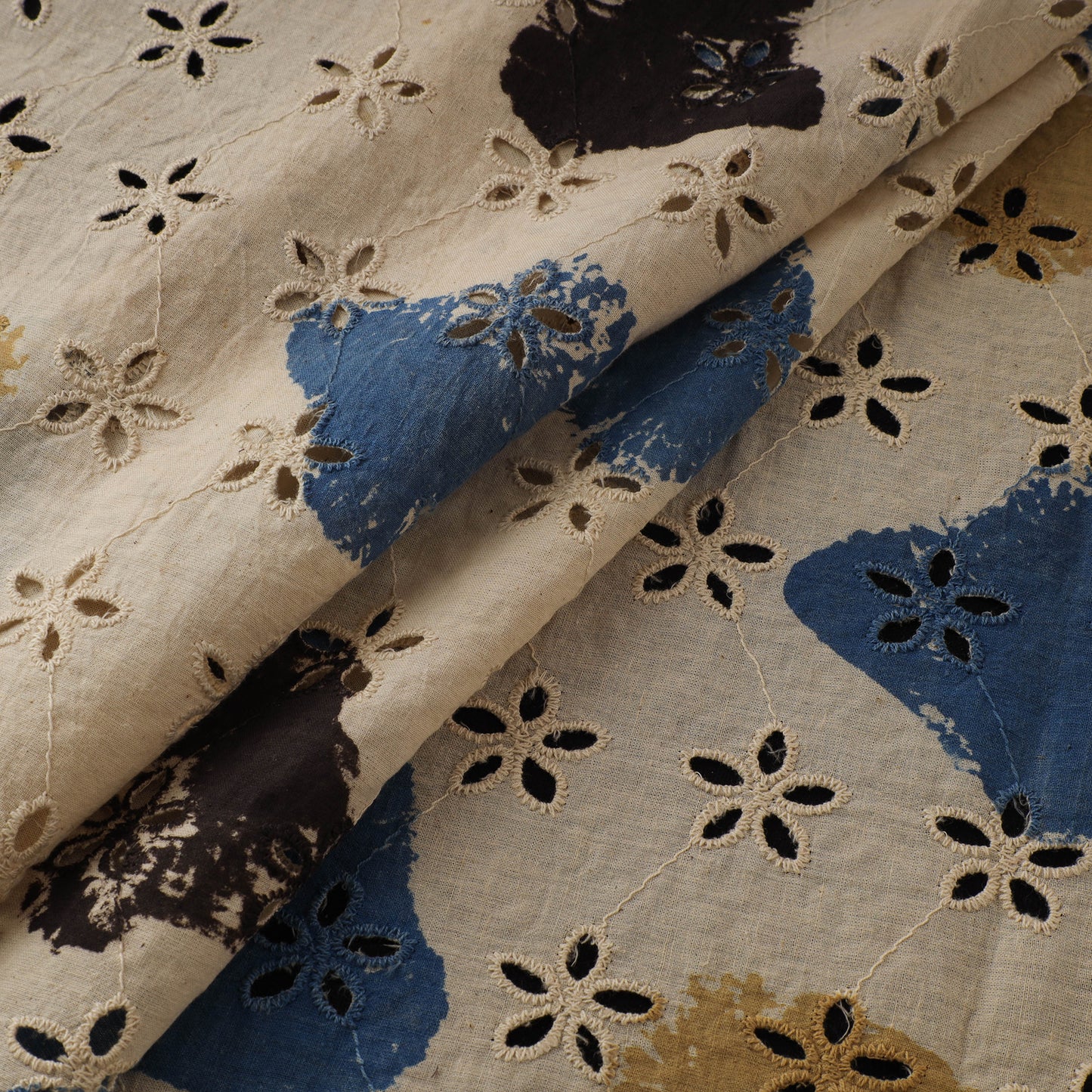 Ajrakh Hand Block Print Natural Dyed Cotton Hakoba Fabric 37