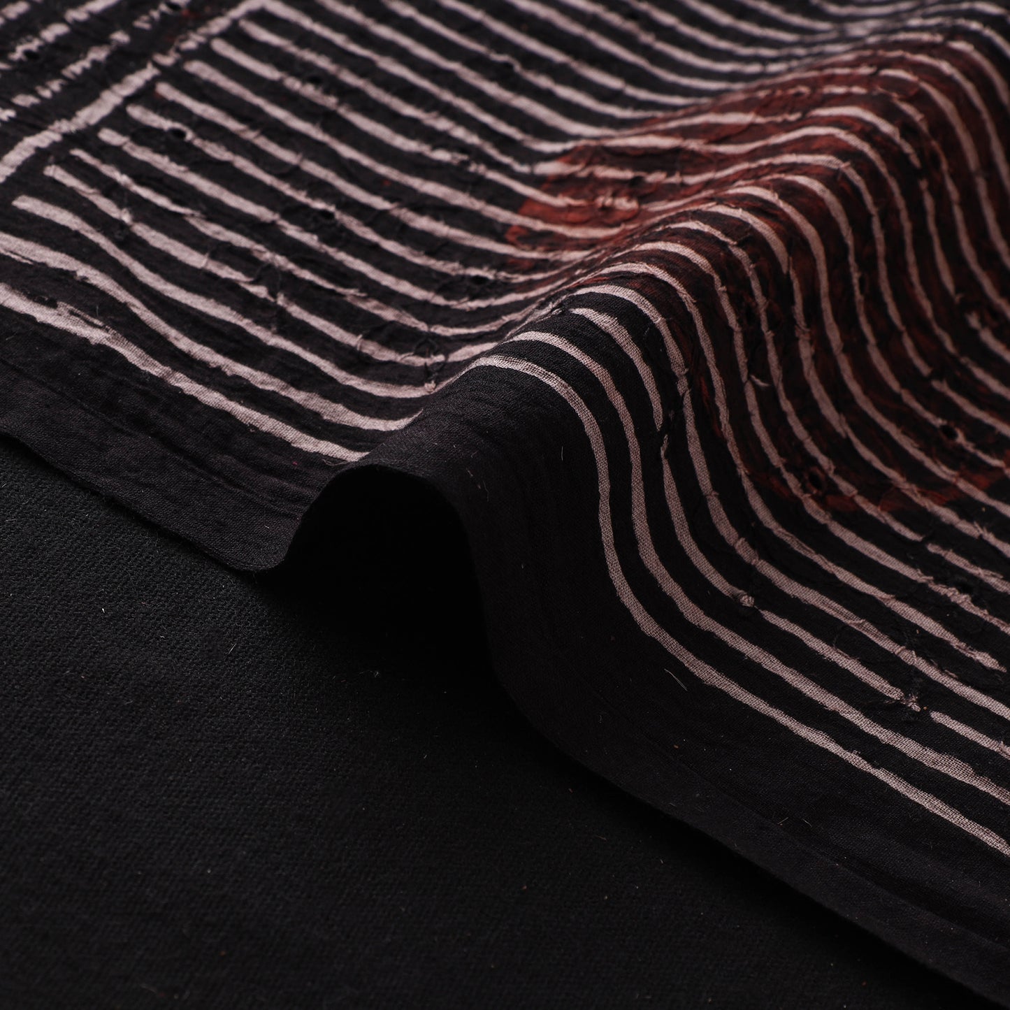 Hakoba Hand Block Ajrakh Print Natural Dyed Cotton Fabric 59