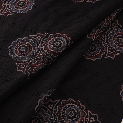 Ajrakh Hand Block Print Natural Dyed Cotton Hakoba Fabric 38
