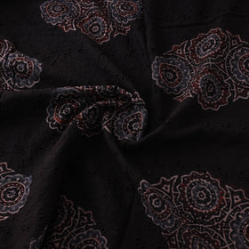 Ajrakh Hand Block Print Natural Dyed Cotton Hakoba Fabric 38
