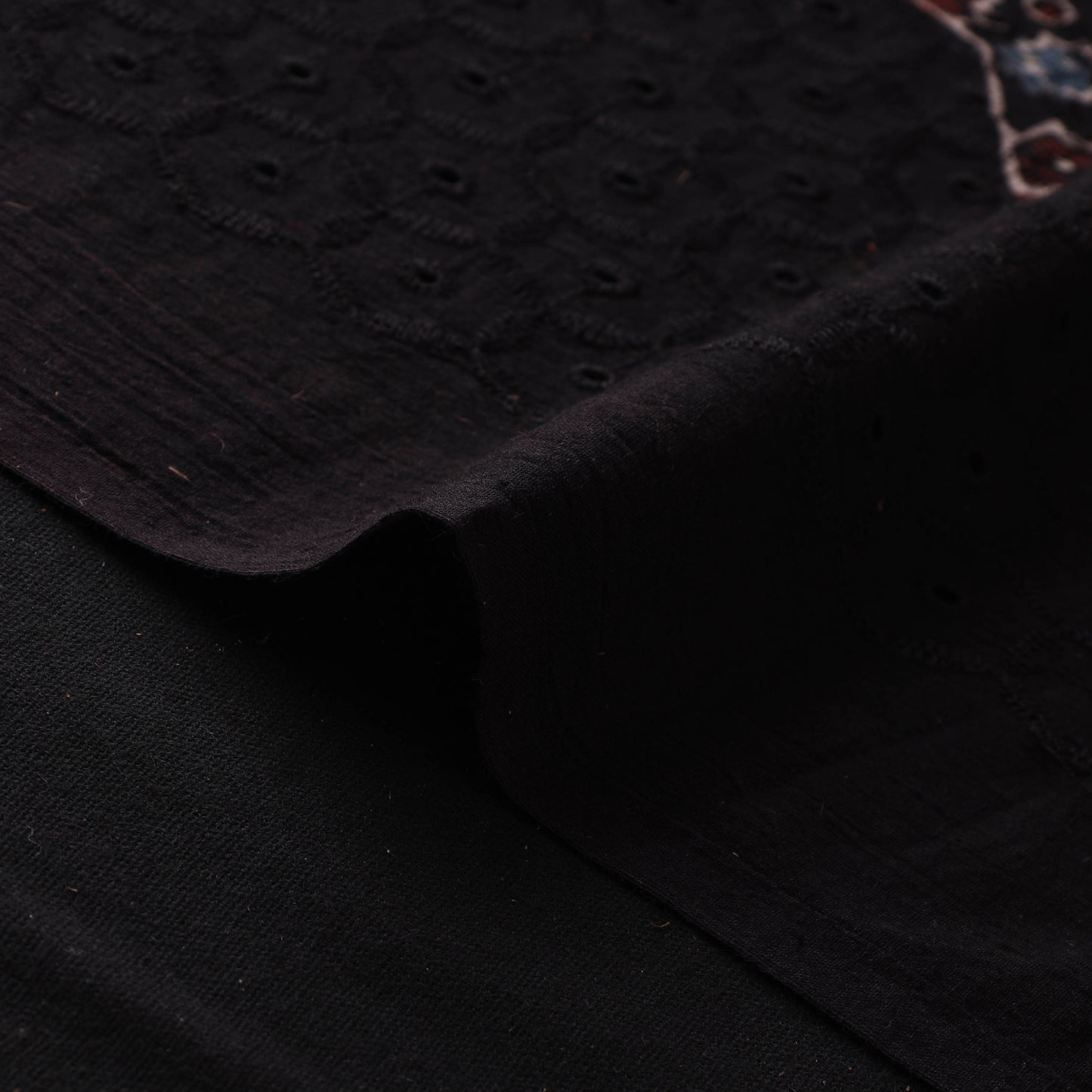 Hakoba Hand Block Ajrakh Print Natural Dyed Cotton Fabric 60