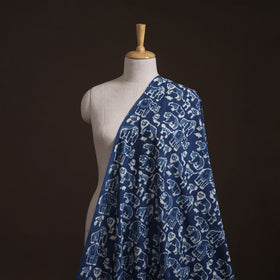 Bagru Indigo Hand Block Print Natural Dyed Cotton Fabric 04