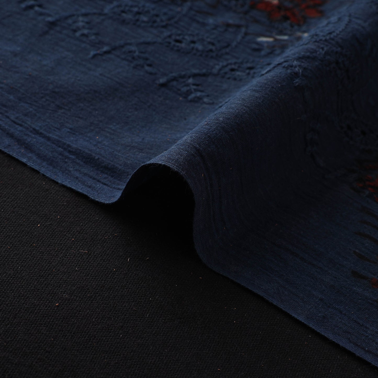 Hakoba Hand Block Ajrakh Print Natural Dyed Cotton Fabric 62