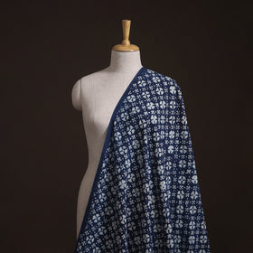 Bagru Indigo Hand Block Print Natural Dyed Cotton Fabric 07