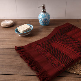 Block Printed Cotton Towel
