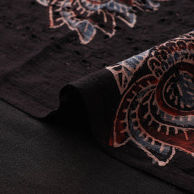 Ajrakh Hand Block Print Natural Dyed Cotton Hakoba Fabric 41
