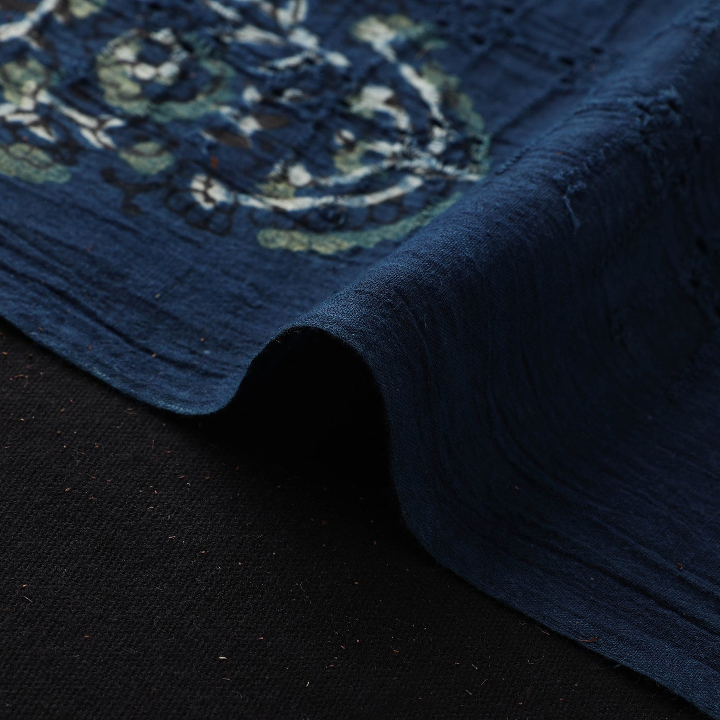 Hakoba Hand Block Ajrakh Print Natural Dyed Cotton Fabric 65