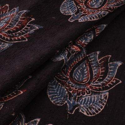 Ajrakh Hand Block Print Natural Dyed Cotton Hakoba Fabric 42