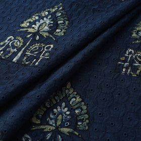 Hakoba Hand Block Ajrakh Print Natural Dyed Cotton Fabric 66