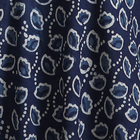 Bagru Indigo Hand Block Print Natural Dyed Cotton Fabric 09