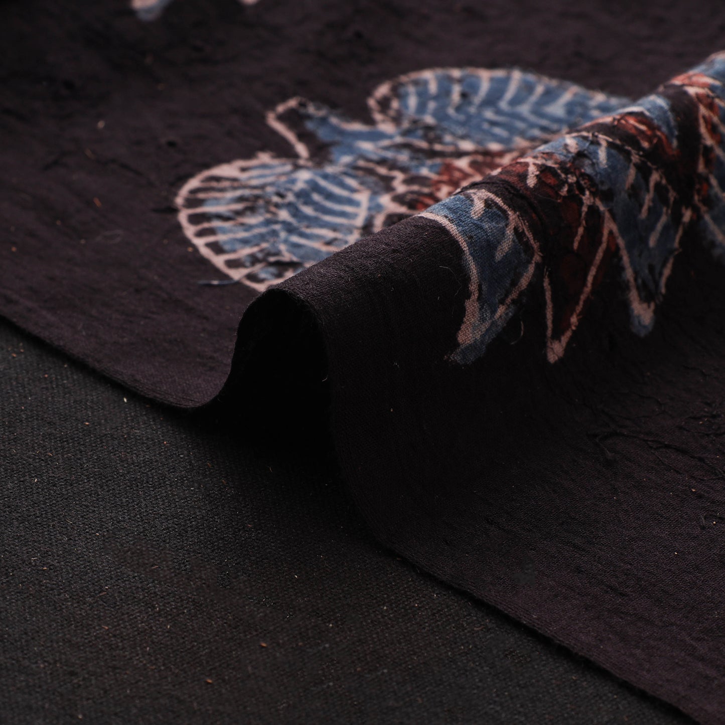 Ajrakh Hand Block Print Natural Dyed Cotton Hakoba Fabric 42