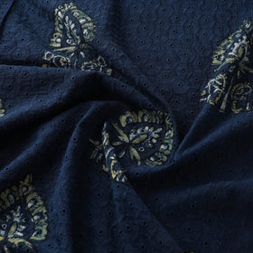 Hakoba Hand Block Ajrakh Print Natural Dyed Cotton Fabric 66