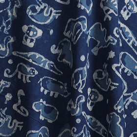 Bagru Indigo Hand Block Print Natural Dyed Cotton Fabric 10