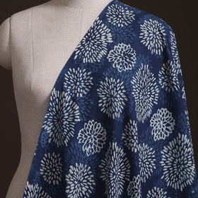 Bagru Indigo Hand Block Print Natural Dyed Cotton Fabric 11