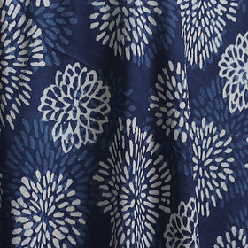 Bagru Indigo Hand Block Print Natural Dyed Cotton Fabric 11
