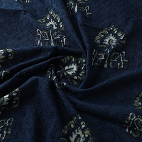 Hakoba Hand Block Ajrakh Print Natural Dyed Cotton Fabric 68