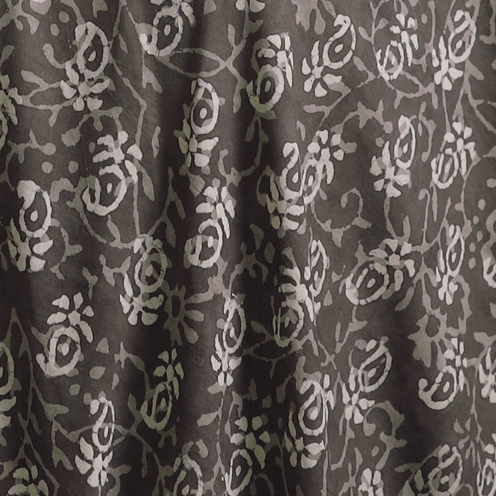 Bagru Indigo Hand Block Print Natural Dyed Cotton Fabric 12