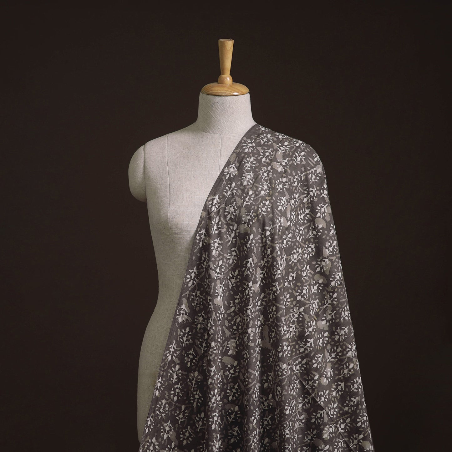 Bagru Indigo Hand Block Print Natural Dyed Cotton Fabric 14