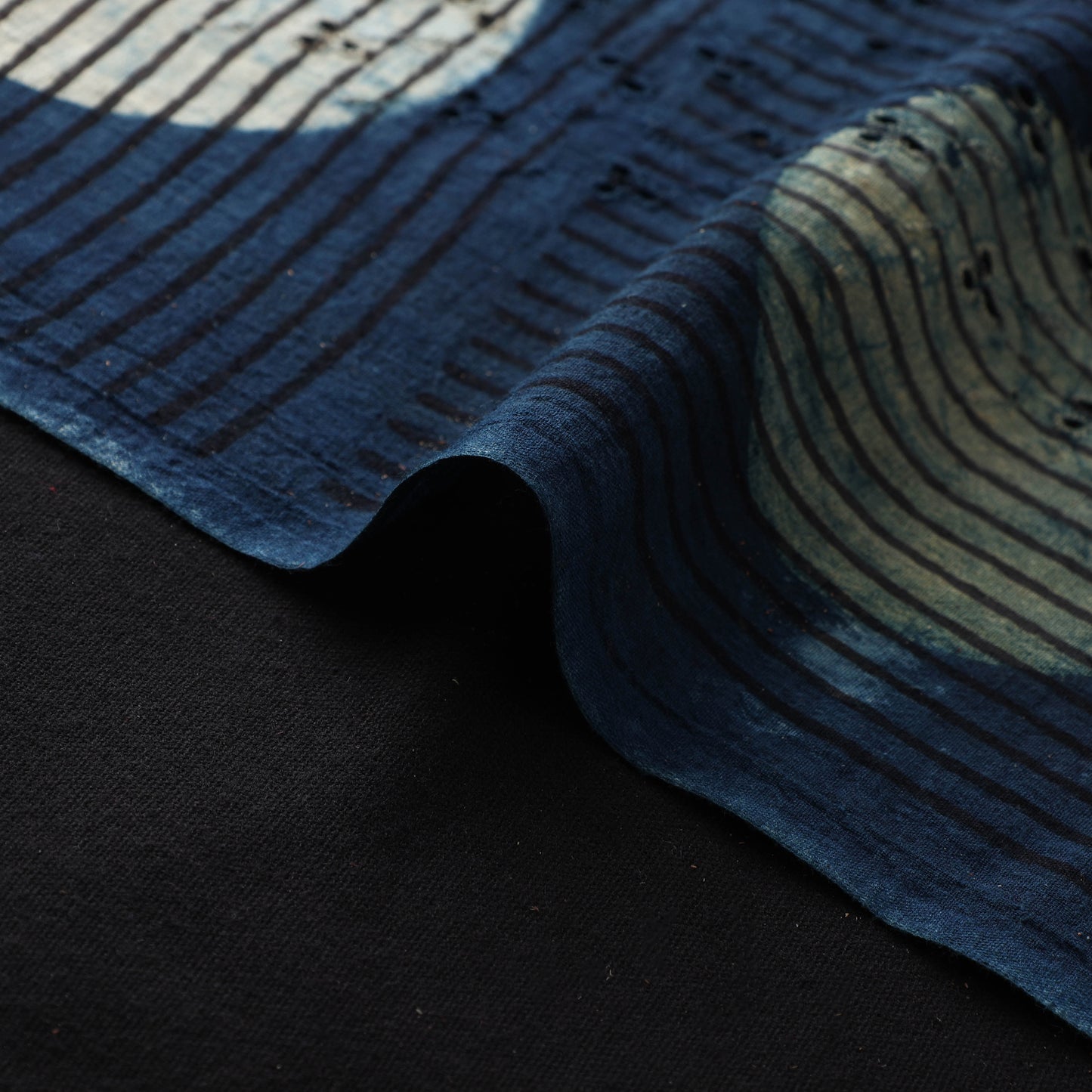 Hakoba Hand Block Ajrakh Print Natural Dyed Cotton Fabric 69