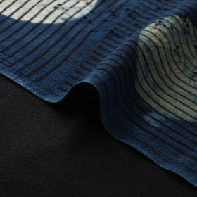 Hakoba Hand Block Ajrakh Print Natural Dyed Cotton Fabric 69