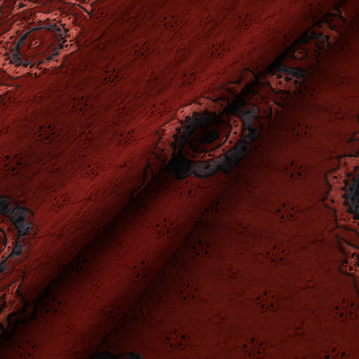 Ajrakh Hand Block Print Natural Dyed Cotton Hakoba Fabric 49