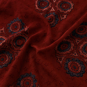 Ajrakh Hand Block Print Natural Dyed Cotton Hakoba Fabric 49