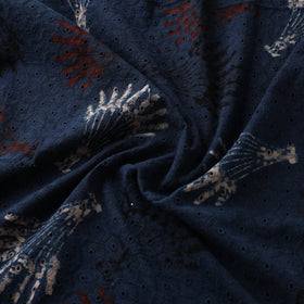 Hakoba Hand Block Ajrakh Print Natural Dyed Cotton Fabric  73