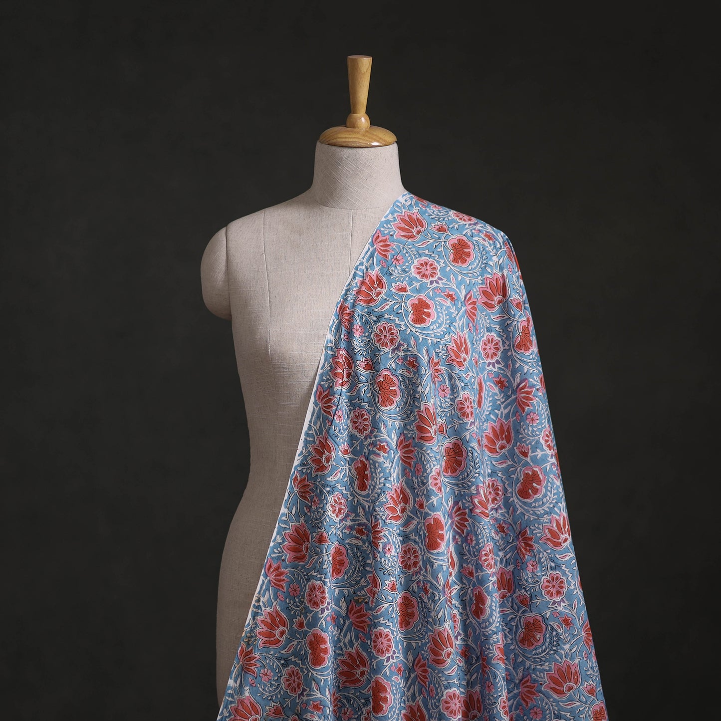 Sanganeri Hand Block Print Cotton Fabric 11