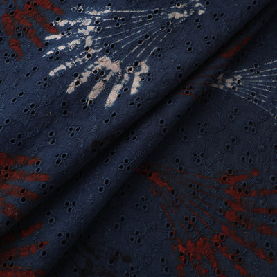 Hakoba Hand Block Ajrakh Print Natural Dyed Cotton Fabric  75