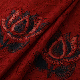 Ajrakh Hand Block Print Natural Dyed Cotton Hakoba Fabric 51