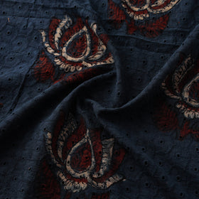 Ajrakh Hand Block Print Natural Dyed Cotton Hakoba Fabric 52