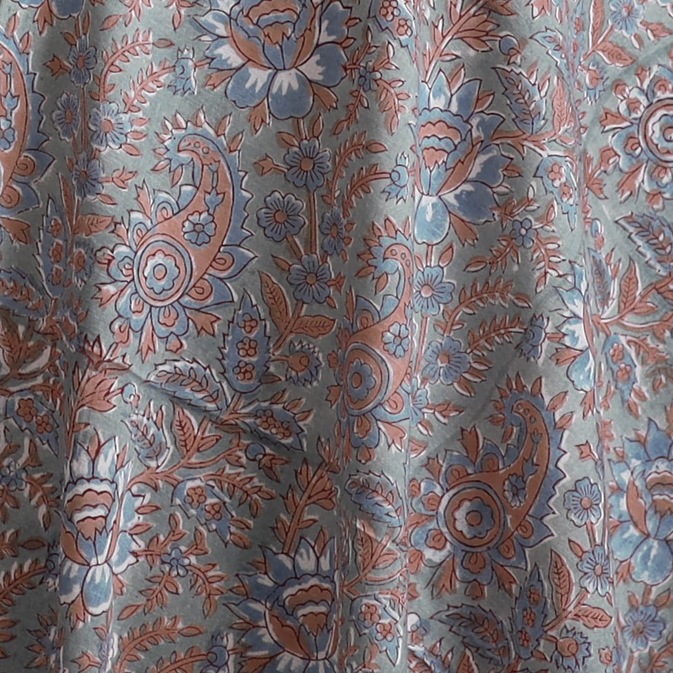 Sanganeri Hand Block Print Cotton Fabric 09