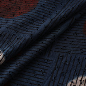 Hakoba Hand Block Ajrakh Print Natural Dyed Cotton Fabric  79