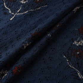 Hakoba Hand Block Ajrakh Print Natural Dyed Cotton Fabric  80