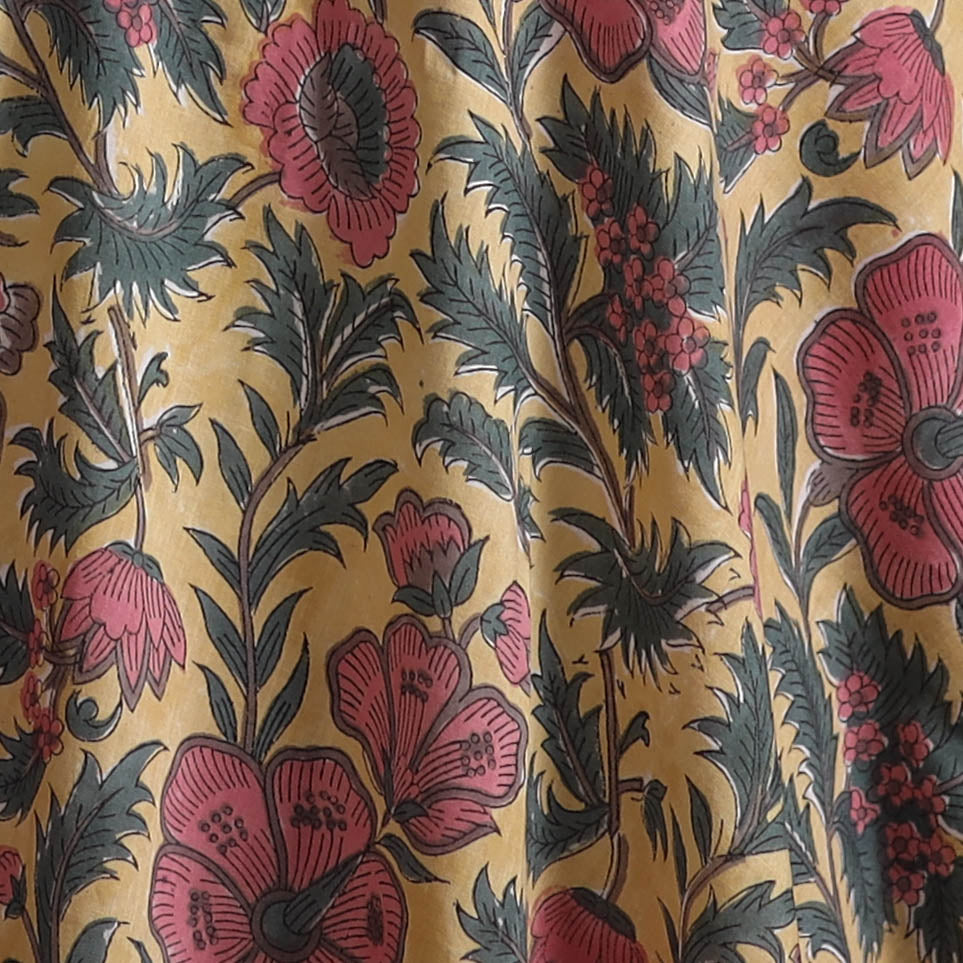 Sanganeri Hand Block Print Cotton Fabric 05